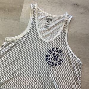 American Eagle Tailgate Bronx Bombers Racerback Tank Top Striped Small